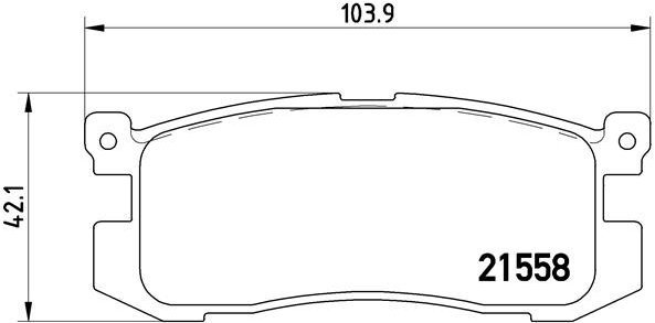 BREMBO Brake pad set P 24 025 - Brake Pads