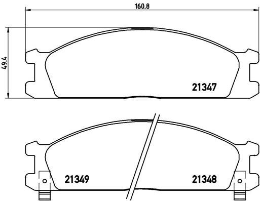 BREMBO Brake pad set P 24 026 - Brake Pads