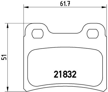BREMBO Brake pad set P 24 030 - Brake Pads