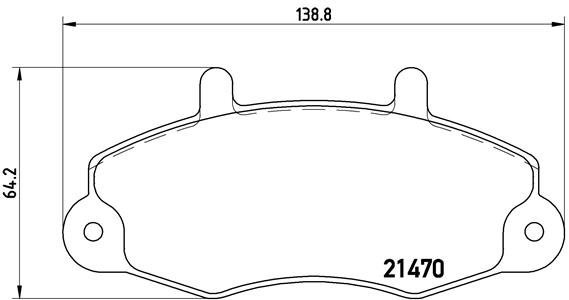 BREMBO Brake pad set P 24 032 - Brake Pads