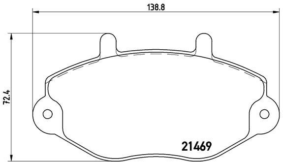 BREMBO Brake pad set P 24 033 - Brake Pads