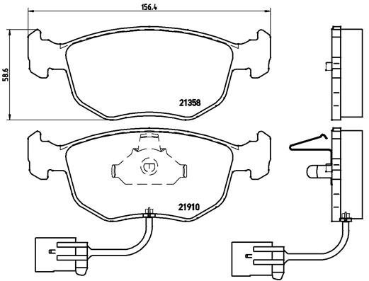 BREMBO Brake pads P 24 035 - Brake Pads
