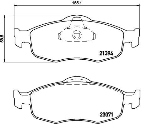 BREMBO Brake pad set P 24 037 - Brake Pads