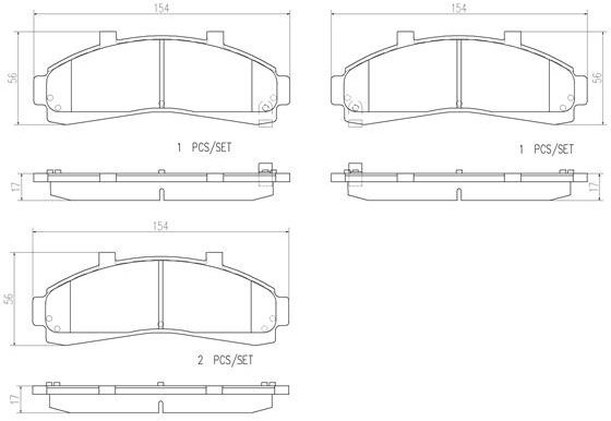BREMBO Brake pad set P 24 041 - Brake Pads