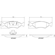 BREMBO Brake pad set P 24 043 - Brake Pads