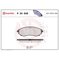 BREMBO Brake pad set P 24 048 - Brake Pads