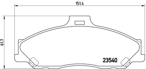 BREMBO Brake pad set P 24 051 - Brake Pads