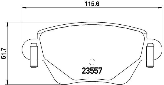 BREMBO Brake pad set P 24 059 - Brake Pads