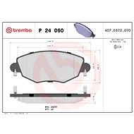 BREMBO Brake pad set P 24 060 - Brake Pads