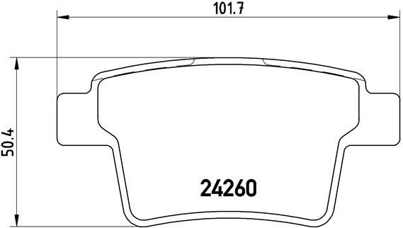 BREMBO Brake pad set P 24 063 - Brake Pads