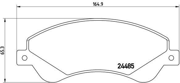 BREMBO Brake pad set P 24 065 - Brake Pads