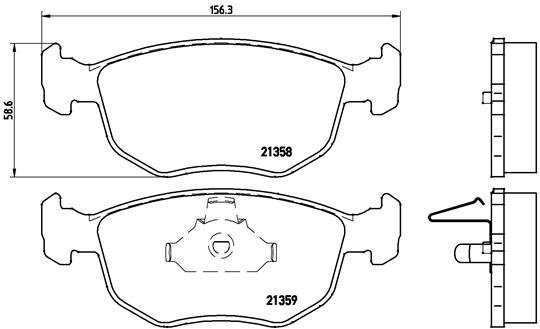 BREMBO Brake pad set P 24 069 - Brake Pads