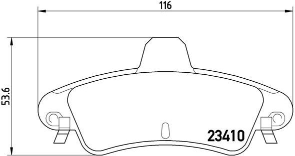 BREMBO Brake pad set P 24 070 - Brake Pads