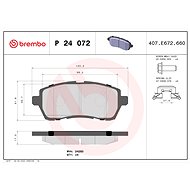 BREMBO Brake pad set P 24 072X - Brake Pads