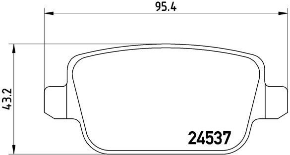 BREMBO Brake pad set P 24 075X - Brake Pads