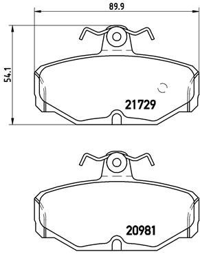 BREMBO Brake pads P 24 079 - Brake Pads