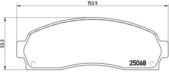 BREMBO Brake pads P 24 081 - Brake Pads