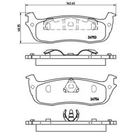 BREMBO Brake pad set P 24 083 - Brake Pads