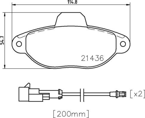BREMBO Brake pad set P 24 147 - Brake Pads