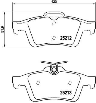 BREMBO Brake pad set P 24 148 - Brake Pads