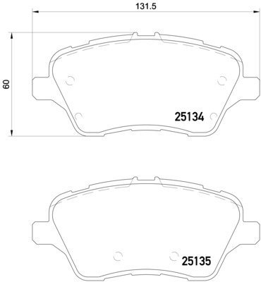 BREMBO Brake pad set P 24 151 - Brake Pads
