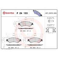 BREMBO Brake pad set P 24 153 - Brake Pads