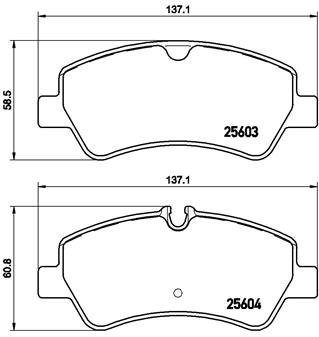 BREMBO Brake pad set P 24 160 - Brake Pads