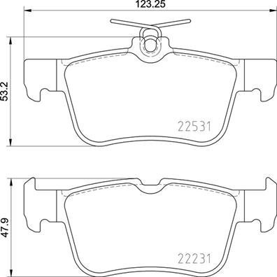 BREMBO Brake pad set P 24 175 - Brake Pads