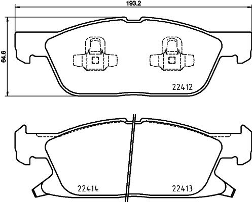 BREMBO Brake pad set P 24 188 - Brake Pads