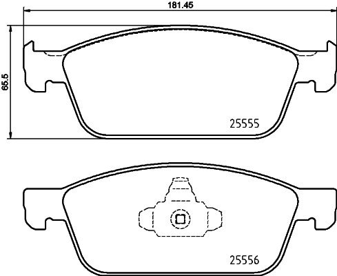 BREMBO Brake pad set P 24 199 - Brake Pads