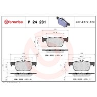 BREMBO Brake pad set P 24 201 - Brake Pads