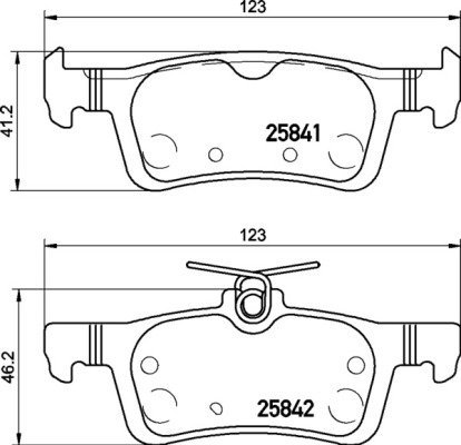BREMBO Brake pad set P 24 204 - Brake Pads