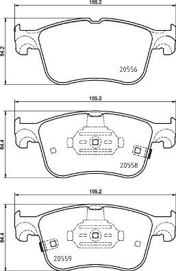 BREMBO Brake pad set P 24 218 - Brake Pads