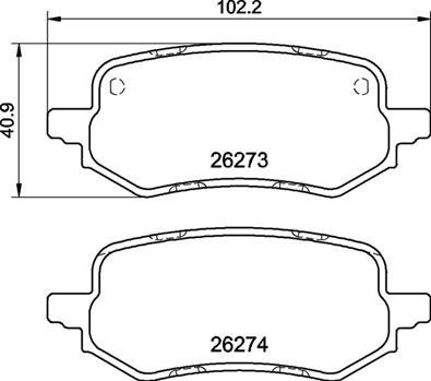 BREMBO Brake pad set P 24 237 - Brake Pads