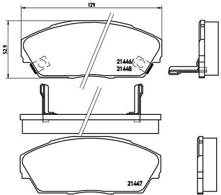 BREMBO Brake pads P 28 013 - Brake Pads