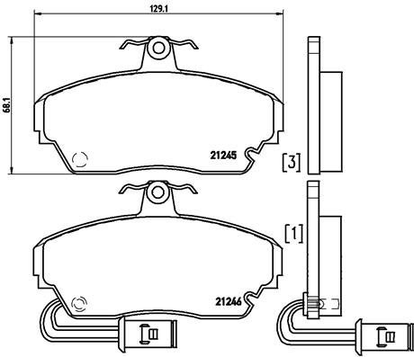 BREMBO Brake pads P 28 014 - Brake Pads
