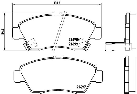 BREMBO Brake pad set P 28 024 - Brake Pads