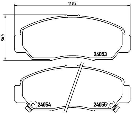 BREMBO Brake pad set P 28 047 - Brake Pads