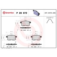 BREMBO Brake pads P 28 072X - Brake Pads