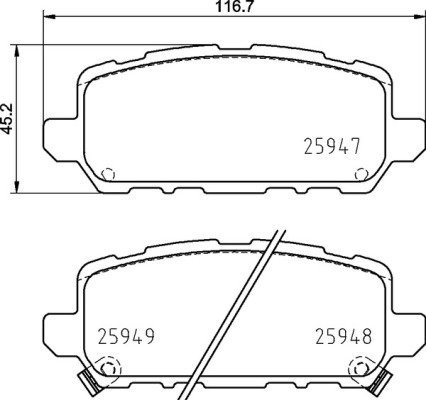 BREMBO Brake pad set P 28 090 - Brake Pads