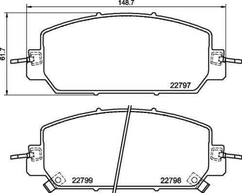 BREMBO Brake pad set P 28 098 - Brake Pads