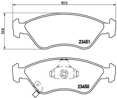 BREMBO Brake pad set P 30 007 - Brake Pads