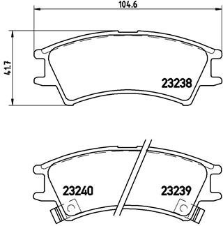 BREMBO Brake pad set P 30 011 - Brake Pads
