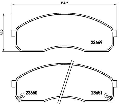 BREMBO Brake pad set P 30 012 - Brake Pads