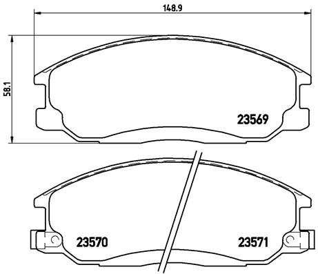 BREMBO Brake pad set P 30 013 - Brake Pads