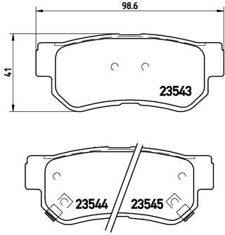 BREMBO Brake pad set P 30 014 - Brake Pads