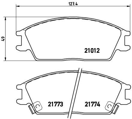 BREMBO Brake pad set P 30 024 - Brake Pads