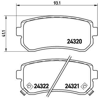 BREMBO Brake pad set P 30 025 - Brake Pads