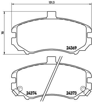 BREMBO Brake pad set P 30 029 - Brake Pads