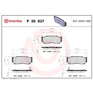 BREMBO Brake pad set P 30 037 - Brake Pads